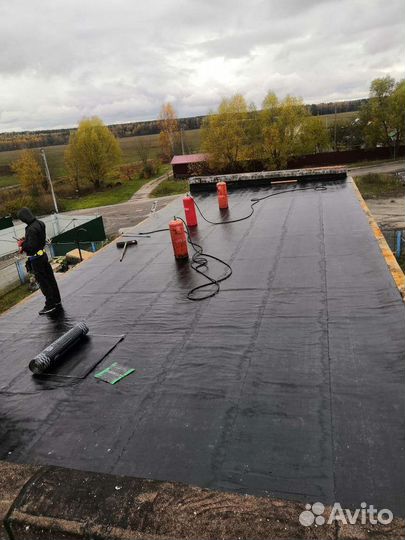 Ремонт мягкой рулонной кровли