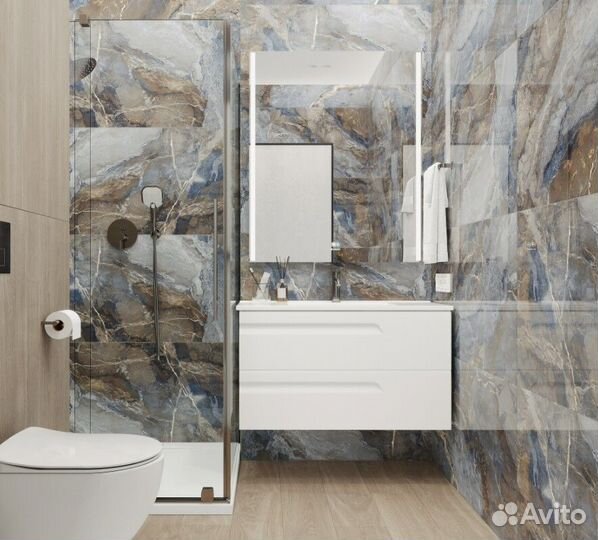 Ocean elfish Керамогранит синий Полированный 60x120