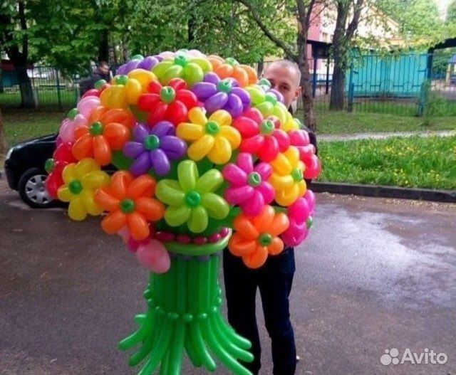 Цветы из воздушных шаров