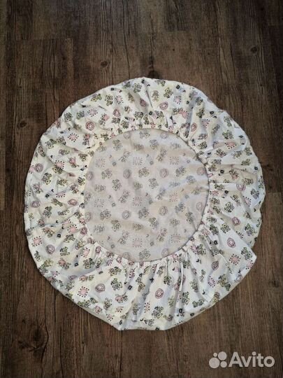 Простынь на резинке круглая