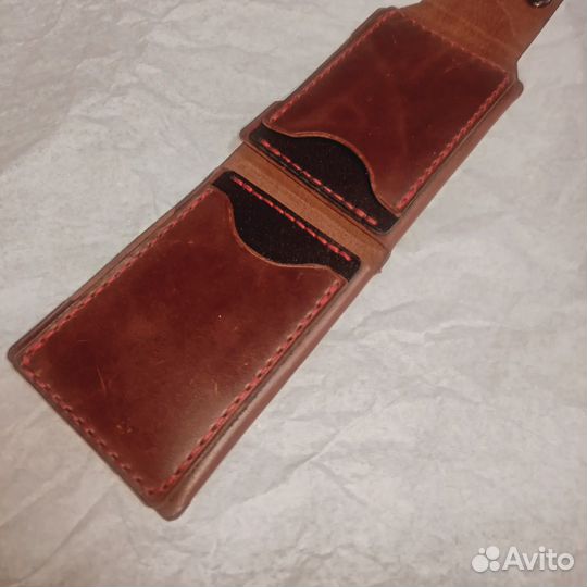 Кошелек мужской кожаный ручной работы