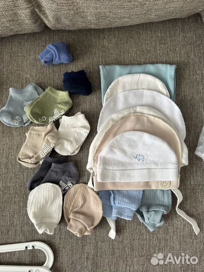 Детские вещи пакетом 62-68 (боди/штанишки)
