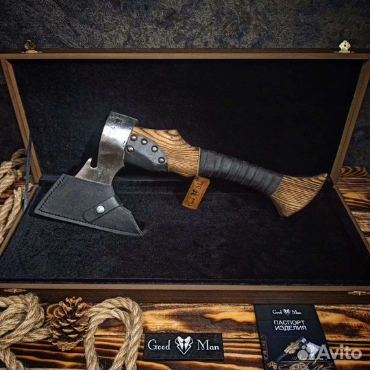 Топор ручной работы. Сталь У8а, 38 см. Доставка