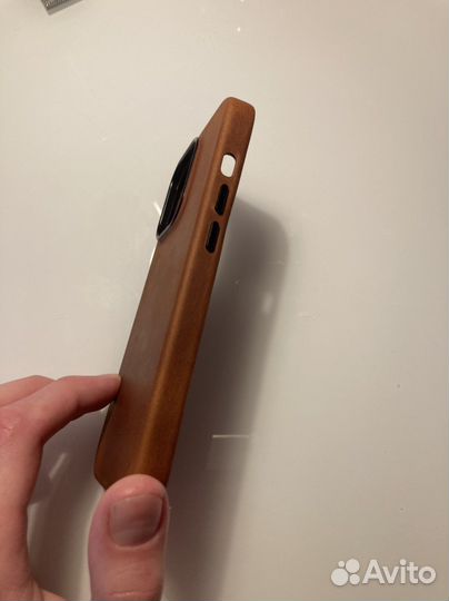 Новый чехол для iPhone 14 Pro из натуральной кожи