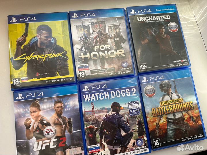 Игры PS4 (лот №6)