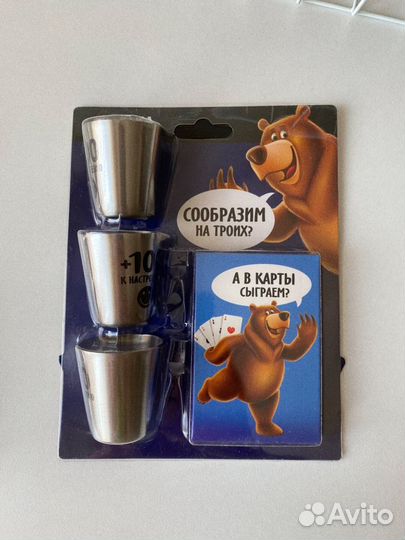 Мужской набор - стопки и карты