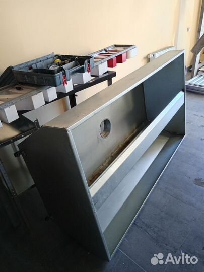 Вытяжка, раковины, столы