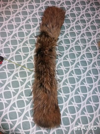 Меховой воротник енот и шапка женская из енота