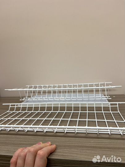 Сушилка для посуды в шкаф 60 см белая