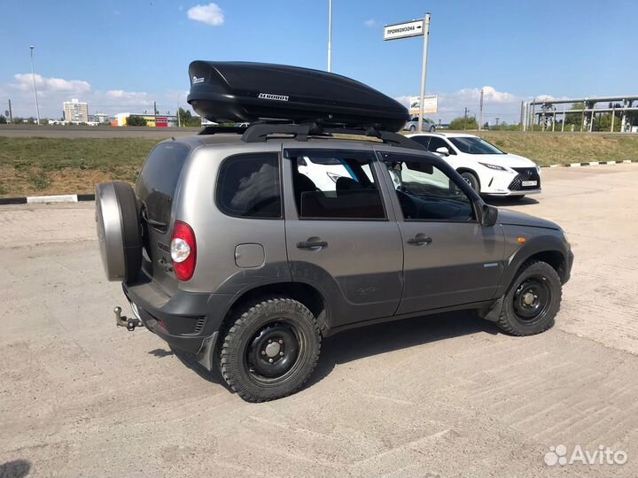 Автобокс бокс на крышу 430-460л Chevrolet Niva