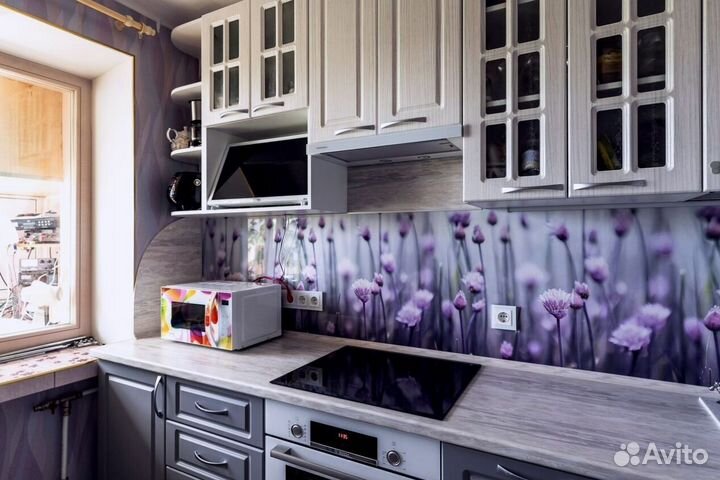 Стеклянный кухонный фартук