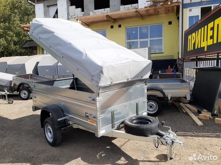 Прицеп сст 7132-02С с подъемно-надставным бортами