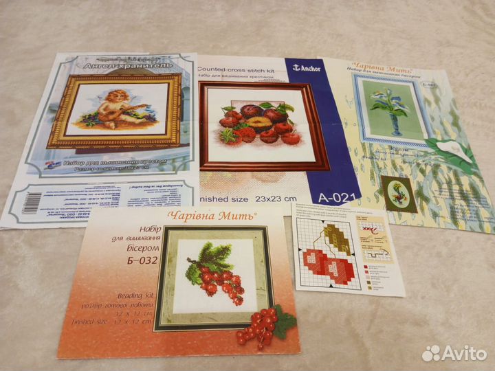 Наборы д/вышивки, отдам схемы д/вышивки