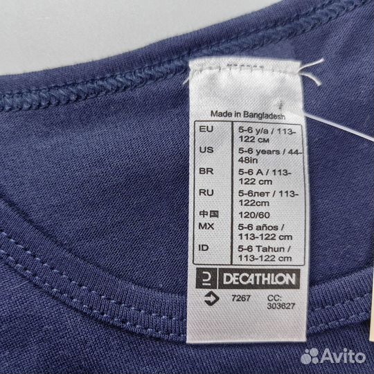 Футболки на девочку 5-6 л Decathlon новые