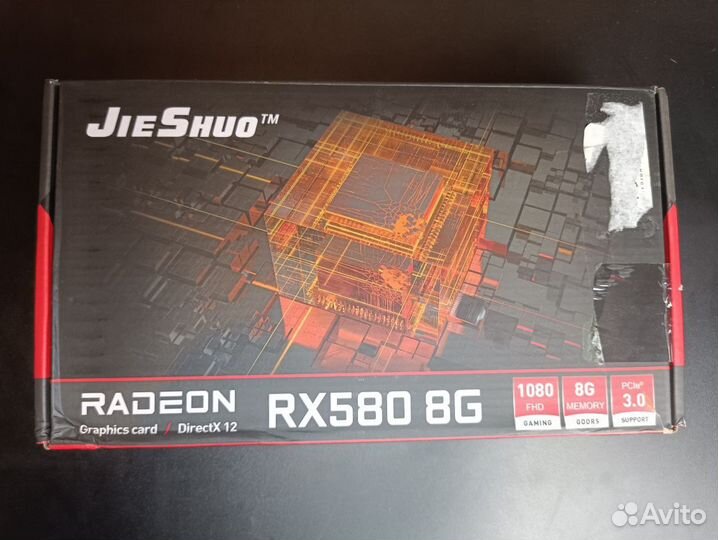 Видеокарта jieshuo RX580 8G radeon