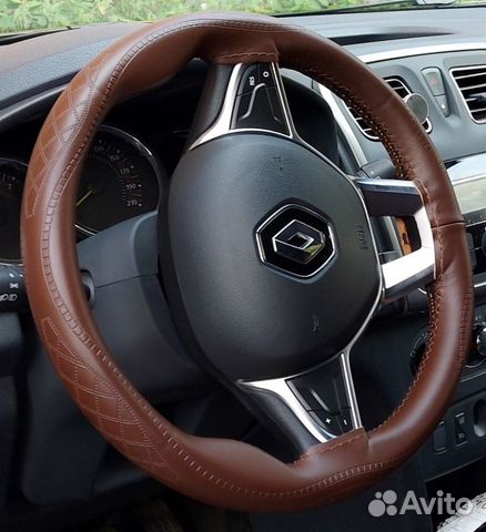 Кожаная оплетка на руль(новая в упаковке)