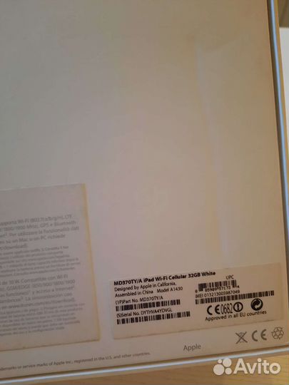Планшет Apple iPad 3 32gb wifi+3G