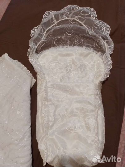 Конверт с одеялом для выписки из роддома