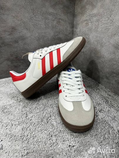 Кроссовки adidas Samba OG White Better Scarlet