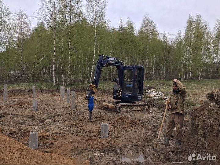 Услуги мини экскаватора Клин