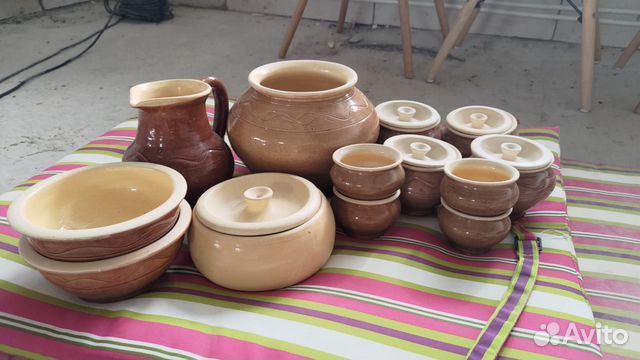 Набор глиняной посуды (Суздаль)