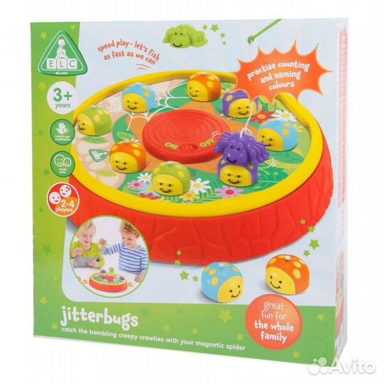 Новая Игра настольная рыбалка ELC Ловим букашек 14