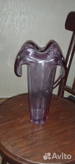 Ваза цветное стекло СССР