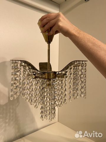 Люстра с бра хрустальная