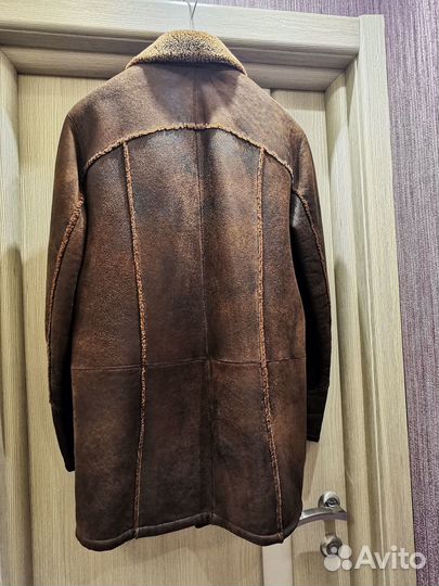 Дубленка мужская коричневая