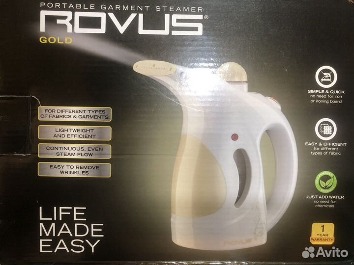 Ручной пароочиститель отпариватель rovus Gold