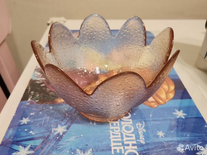 Салатник СССР, цветное стекло