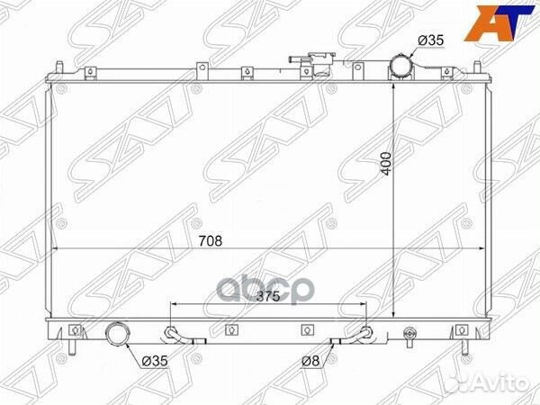 Радиатор Mitsubishi Diamante 95-05 MC0003 Sat