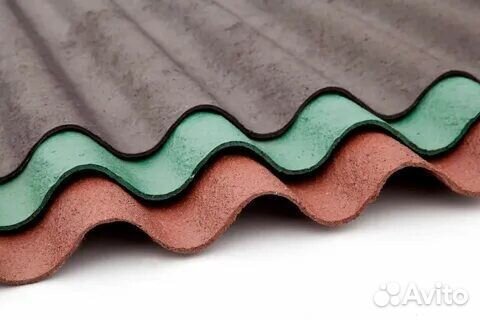Полимерный шифер 1680х1190мм 12 волн