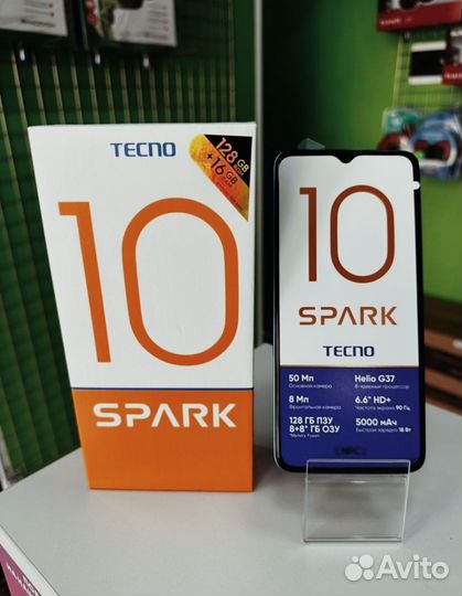 TECNO Spark 10, 8/128 ГБ