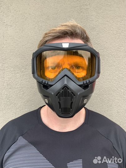 Маска горнолыжная мото очки в наличии