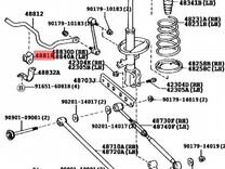 Втулки стабилизатора задние на Toyota Venza