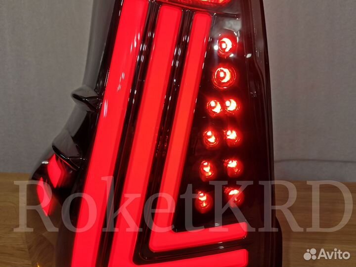 Задние фонари prado 150 Стиль Lexus Дымчат