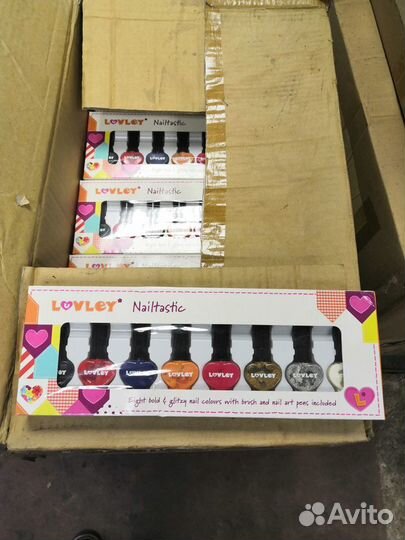 Детский лак для ногтей набор 8 цветов