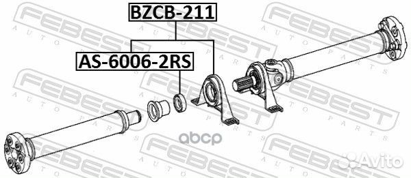 Подшипник подвесной кардана MB E-class 210/E-CL