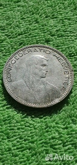 5 франков 1923 год В., Швейцария конфедерация