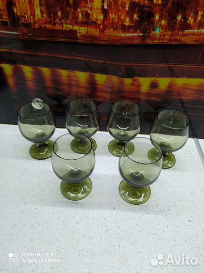 Рюмки цветное стекло СССР