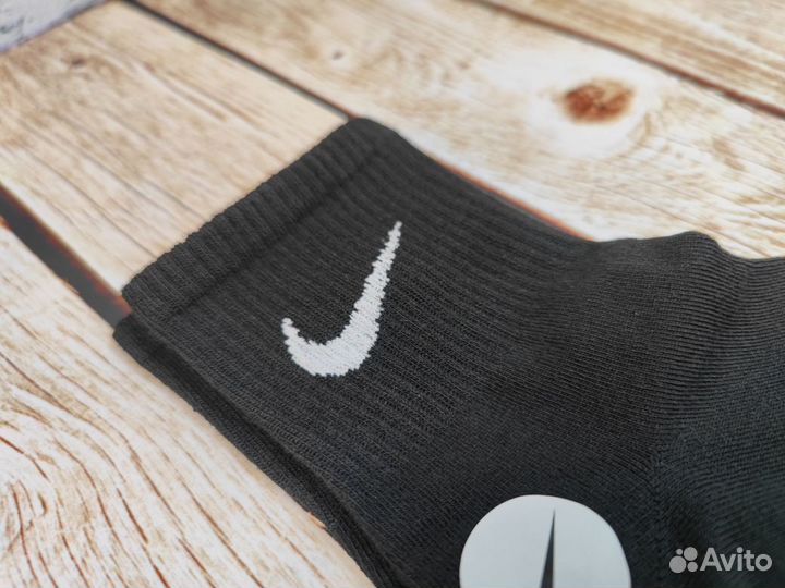 Носки Nike 10 пар средние чёрные