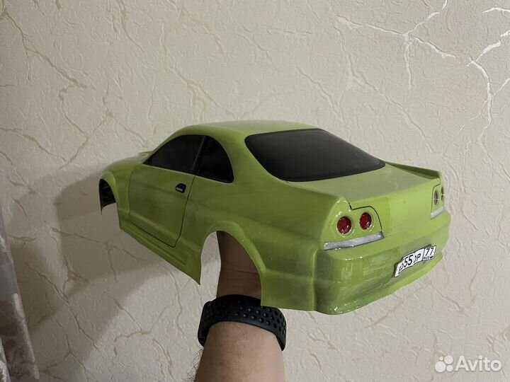 Кузов, корка ниссан скайлайн 1/10 drift