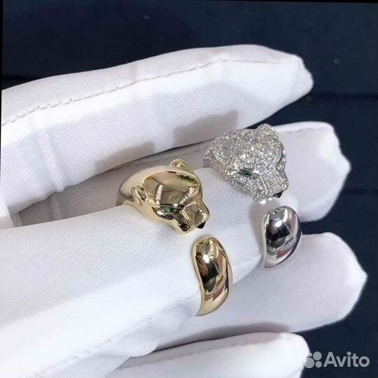 Cartier золотое кольцо Пантера, пробы 585