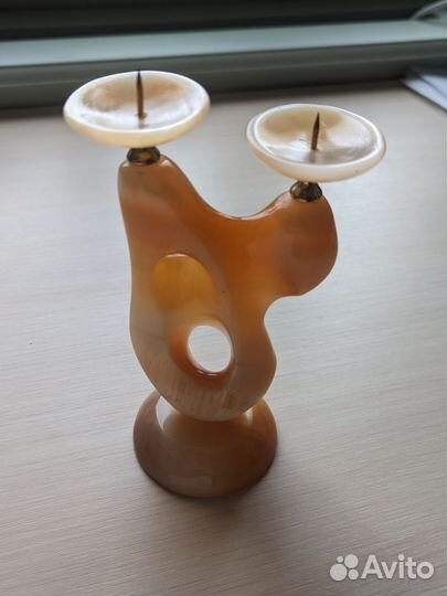 Подсвечник из селенита