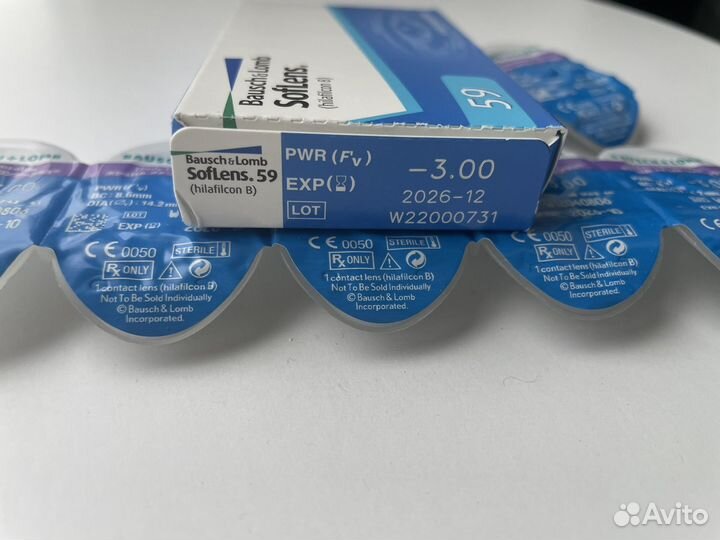 Линзы контактные -3.00 Bausch&Lomb Softlens