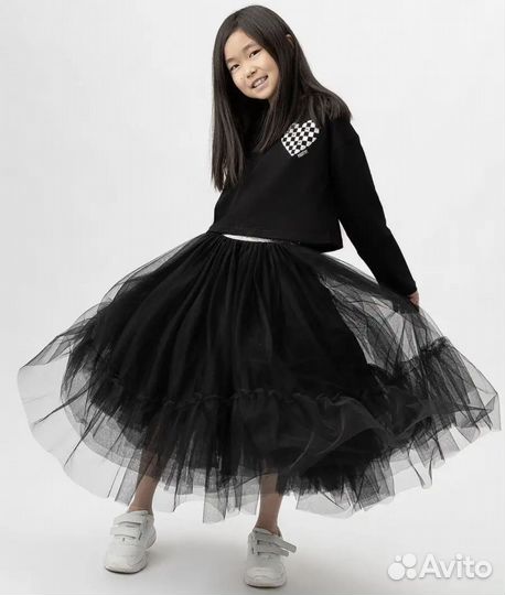 Юбка сетка пышная Button Blue