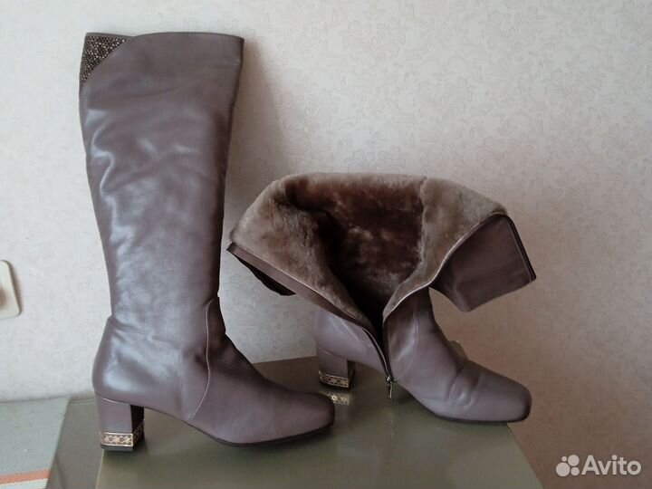 Сапоги женские натуральная кожа 41 размер