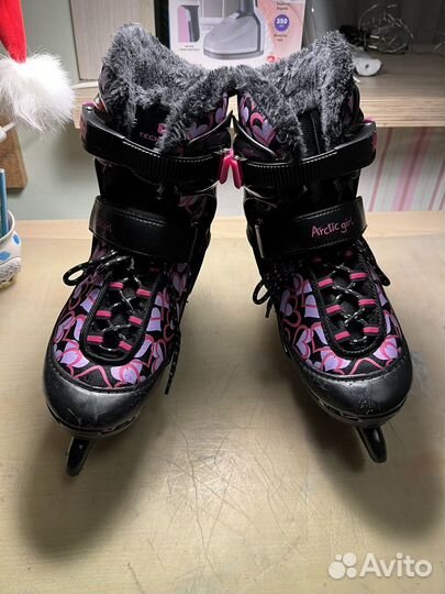 Коньки раздвижные 34 - 37 для девочки