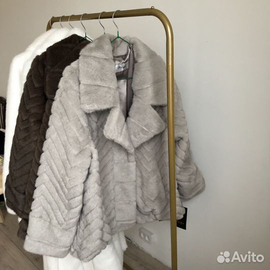 Шуба серая норка XS -XL новая 12storeez lime